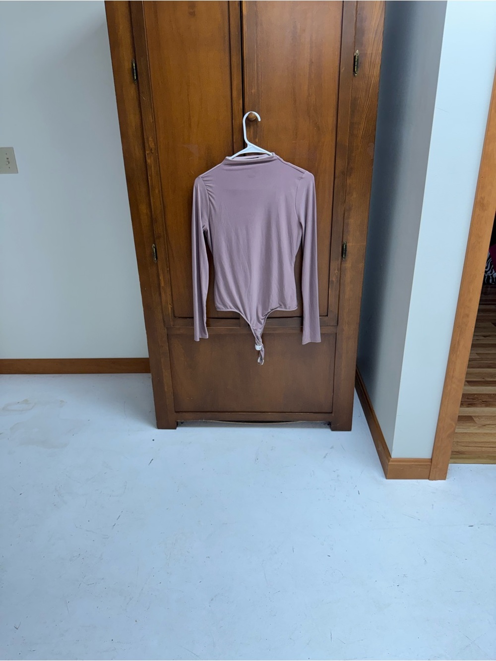 21 Saints Long-Sleeve Mauve high neck Bodysuit